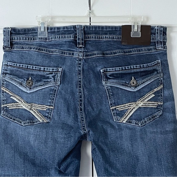 TK Axel Jeans Tk Axel Mens Slim Boot Jeans 36x3 Medium Wash Denim